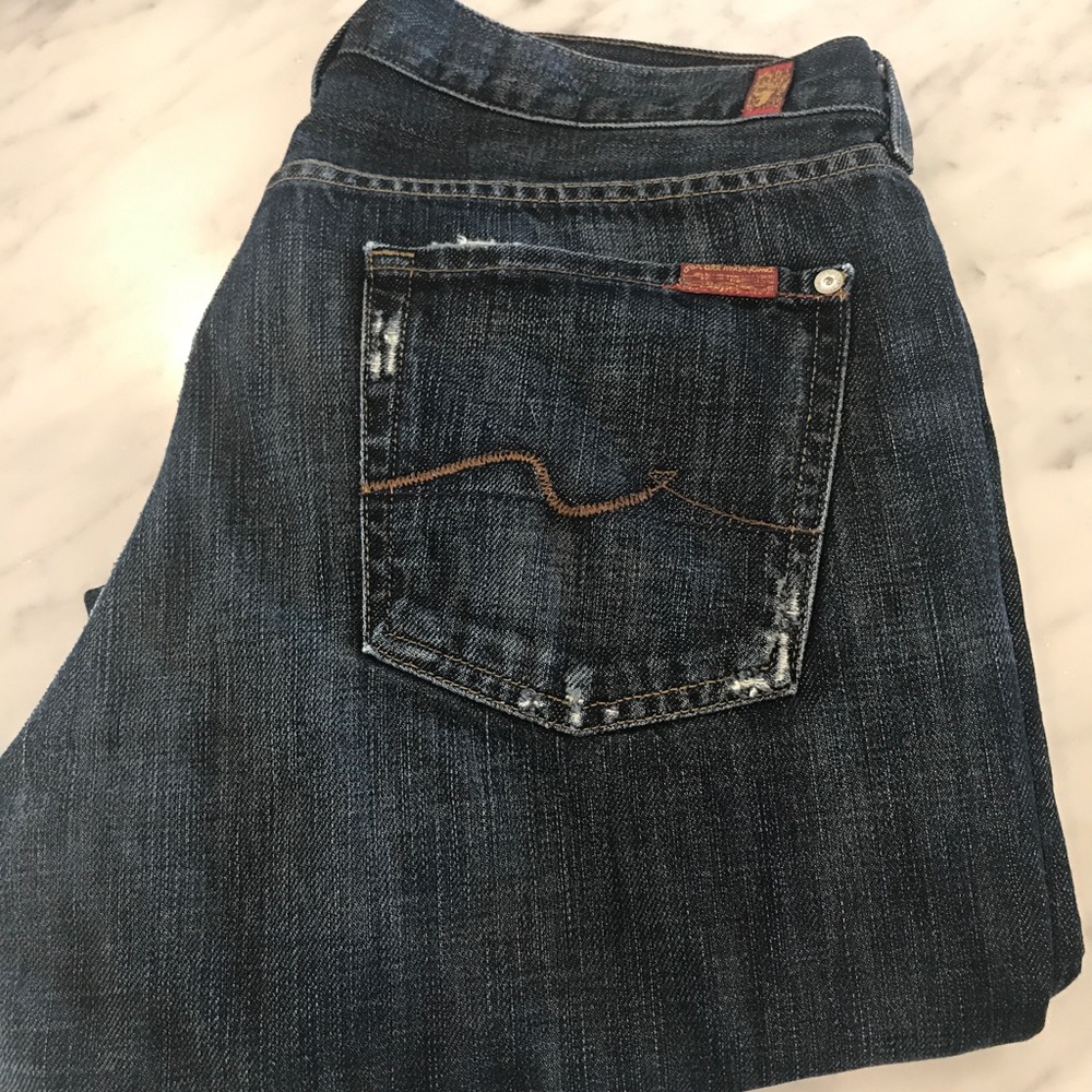 Relaxed Fit 7 for All Mankind Men's Size 34 Jeans
